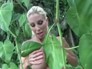 Puma Swede se masturba fora na selva