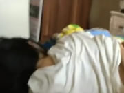 Adolescente asiático Paixão Sexo na cama